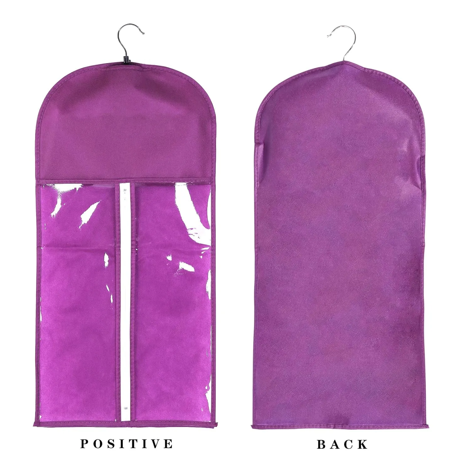 10 PCS Hair Extension Storage Wig Bags Storage with Hanger Wig Storage Bags Wig Bag Hair Extension Holder Dust-proof Portable Suit with Transparent Zip Up (5PCS BLACK   5PCS PURPLE)
