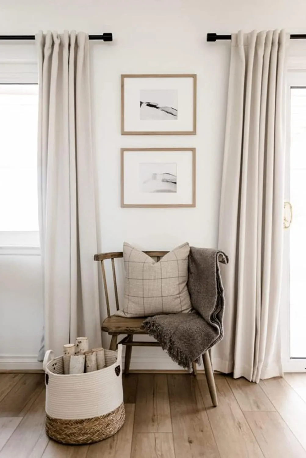 100% Blackout Shield Linen Blackout Curtains for Bedroom 84 Inches Long, Back Tab/Rod Pocket Living Room Drapes, Thermal Insulated Blackout Curtains 2 Panels Set, 50" W x 84" L, Cream