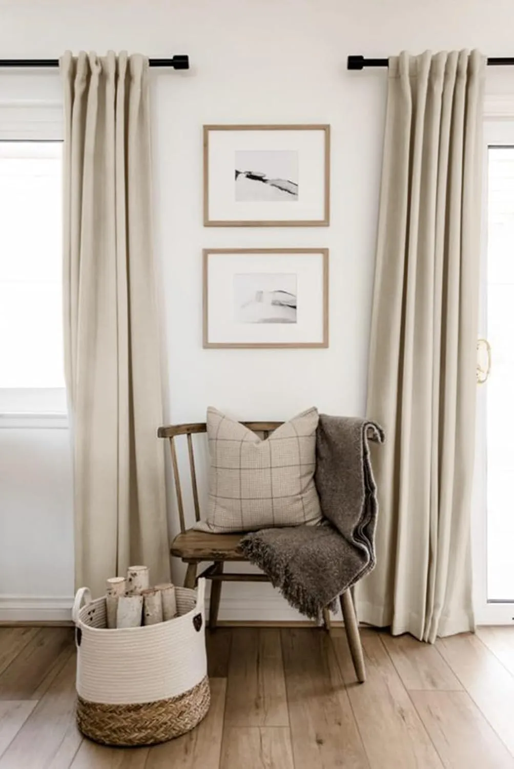 100% Blackout Shield Linen Blackout Curtains for Bedroom 84 Inches Long, Back Tab/Rod Pocket Living Room Drapes, Thermal Insulated Blackout Curtains 2 Panels Set, 50" W x 84" L, Oatmeal