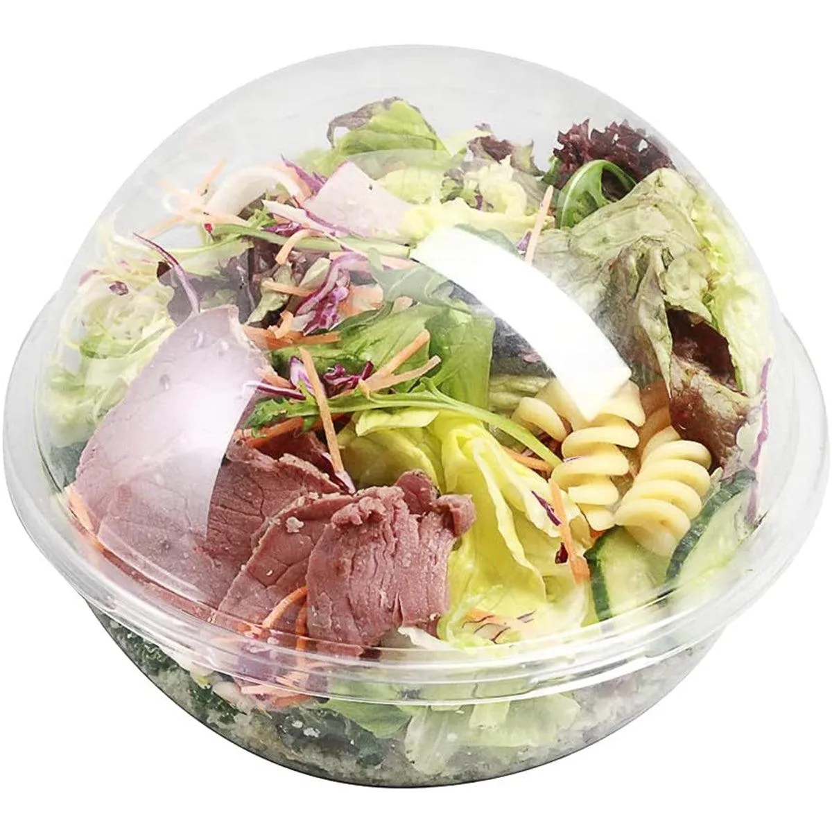 100pcs Transparent Round Ball Packing Box Cake Candy Baking Storage Container