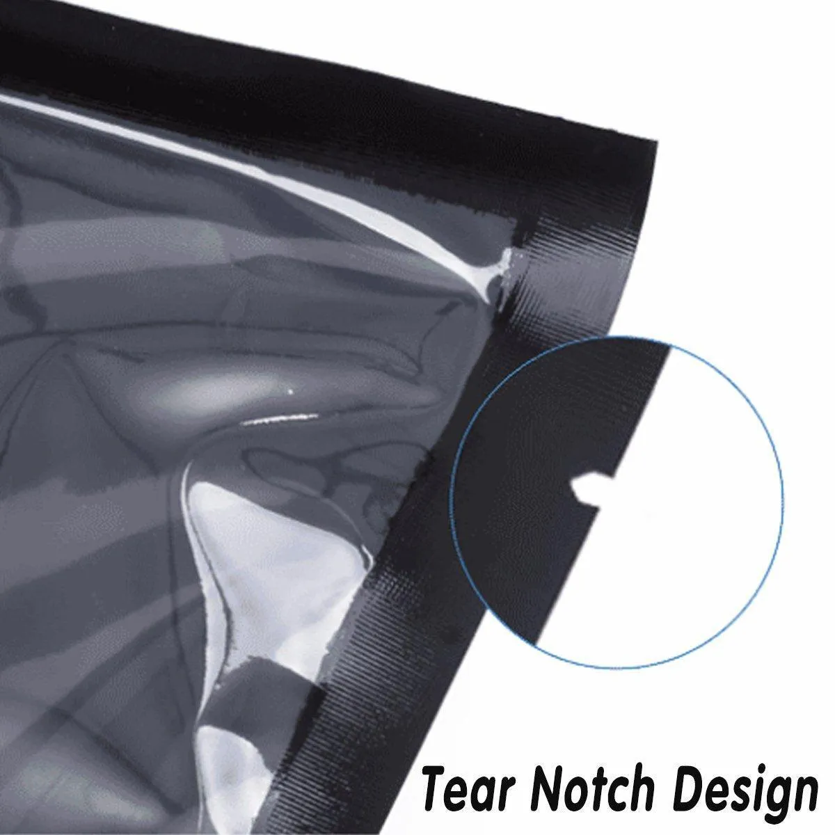100pcs Transparent Vacuum Bags Air Compression Sealed Food Packaging