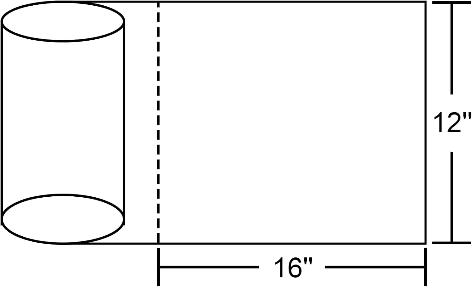 12x16 Plastic Produce Bags on a Roll - Clear Plastic Bags for Food, Vegetable, Fruits, Bread, Pet Bags and Grocery Clear Bag- 350 Bags/roll (12''x16'', 20 Rolls)