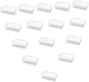 15pcs Transparent Storage Box Inner Holder Sturdy Watch Organizer and Display Case for Wristwatches Jewelry and Accessories for Home and Travel