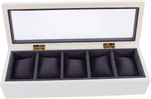 1pc Wristwatch Storage Box Vintage Watch Display Case Transparent Cover Slot Organizer for Stylish Storage Design for Collectors and Enthusiasts