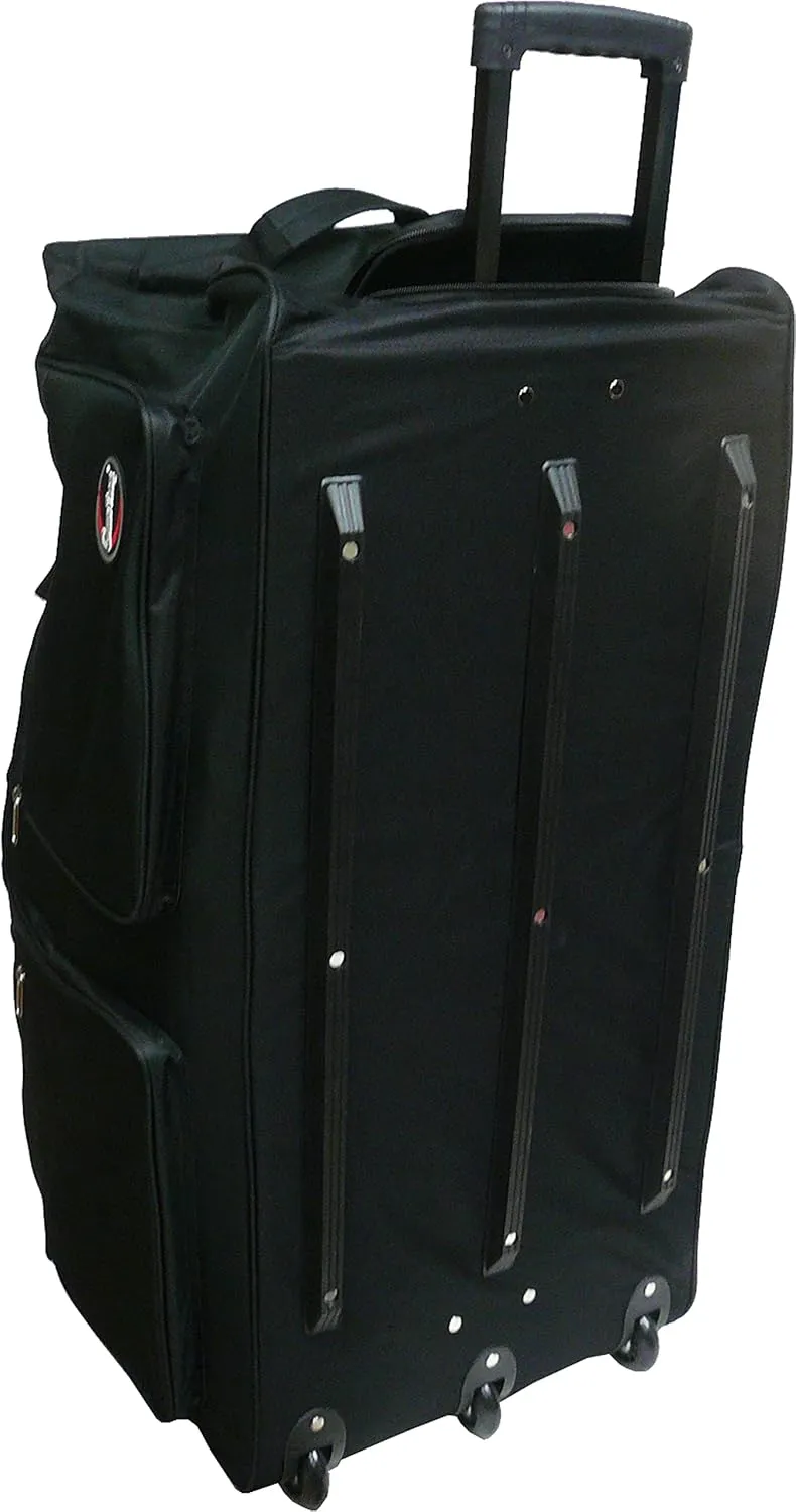 20"/30"/36"/40" Rolling Duffle Bag Travel Wheeled Luggage Suitcase (Black, 36-inch)
