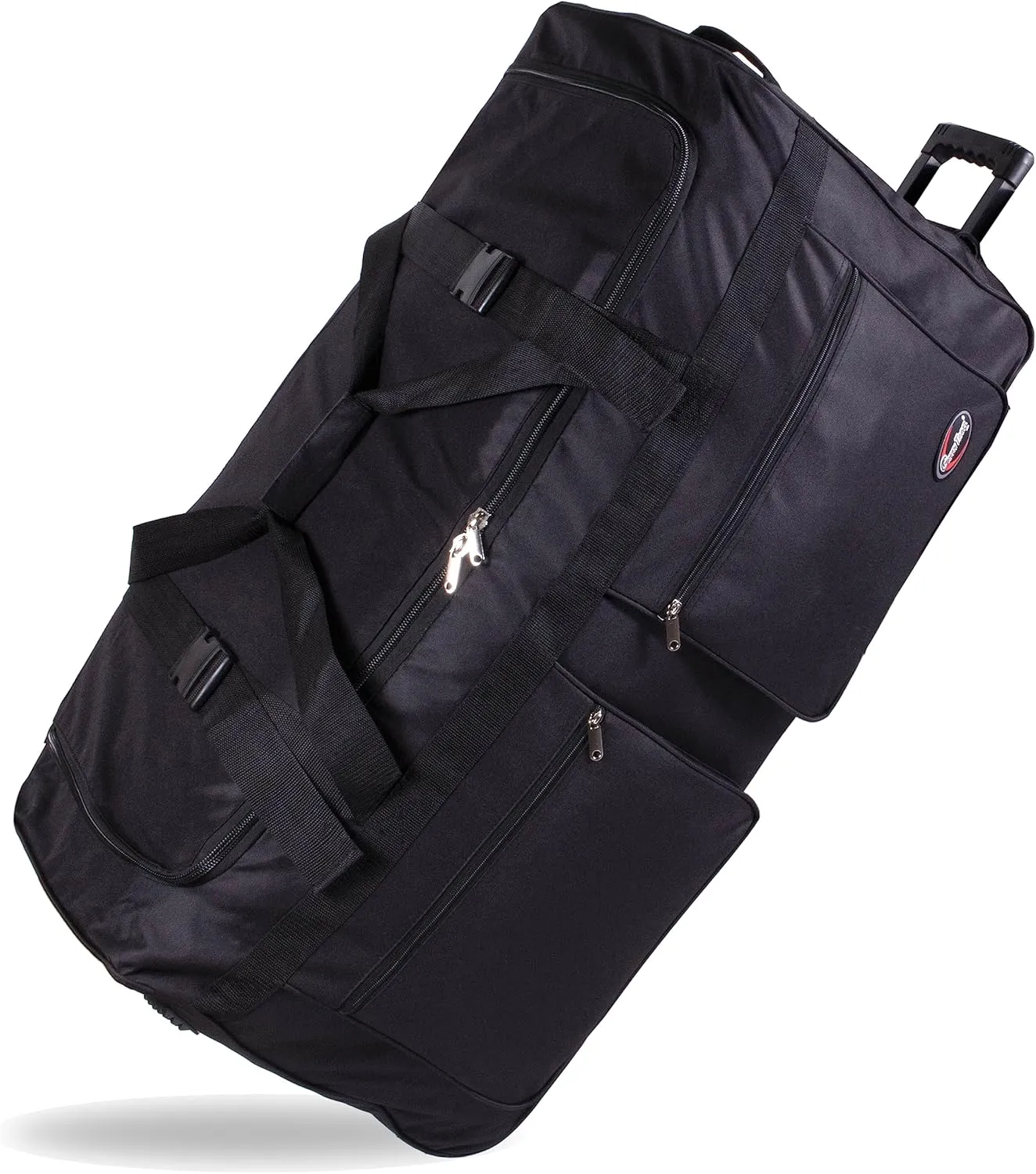 20"/30"/36"/40" Rolling Duffle Bag Travel Wheeled Luggage Suitcase (Black, 36-inch)