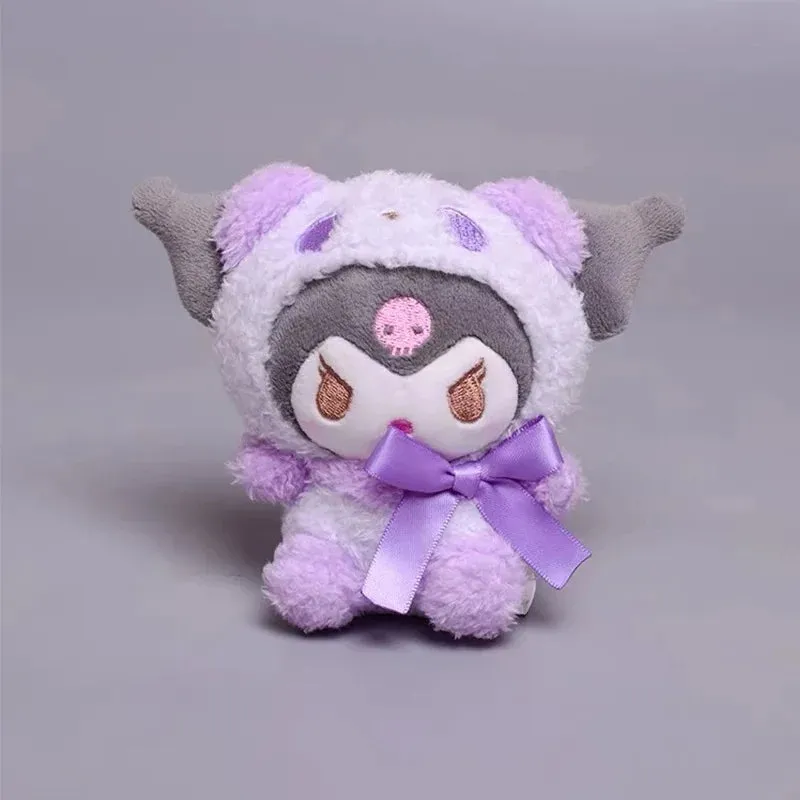25cm Sanrio Hello Kitty Kuromi Cute Plush Toys Women Bag Anime Cartoon Cute Shoulder Backpacks Girls Christmas Birthday Gifts