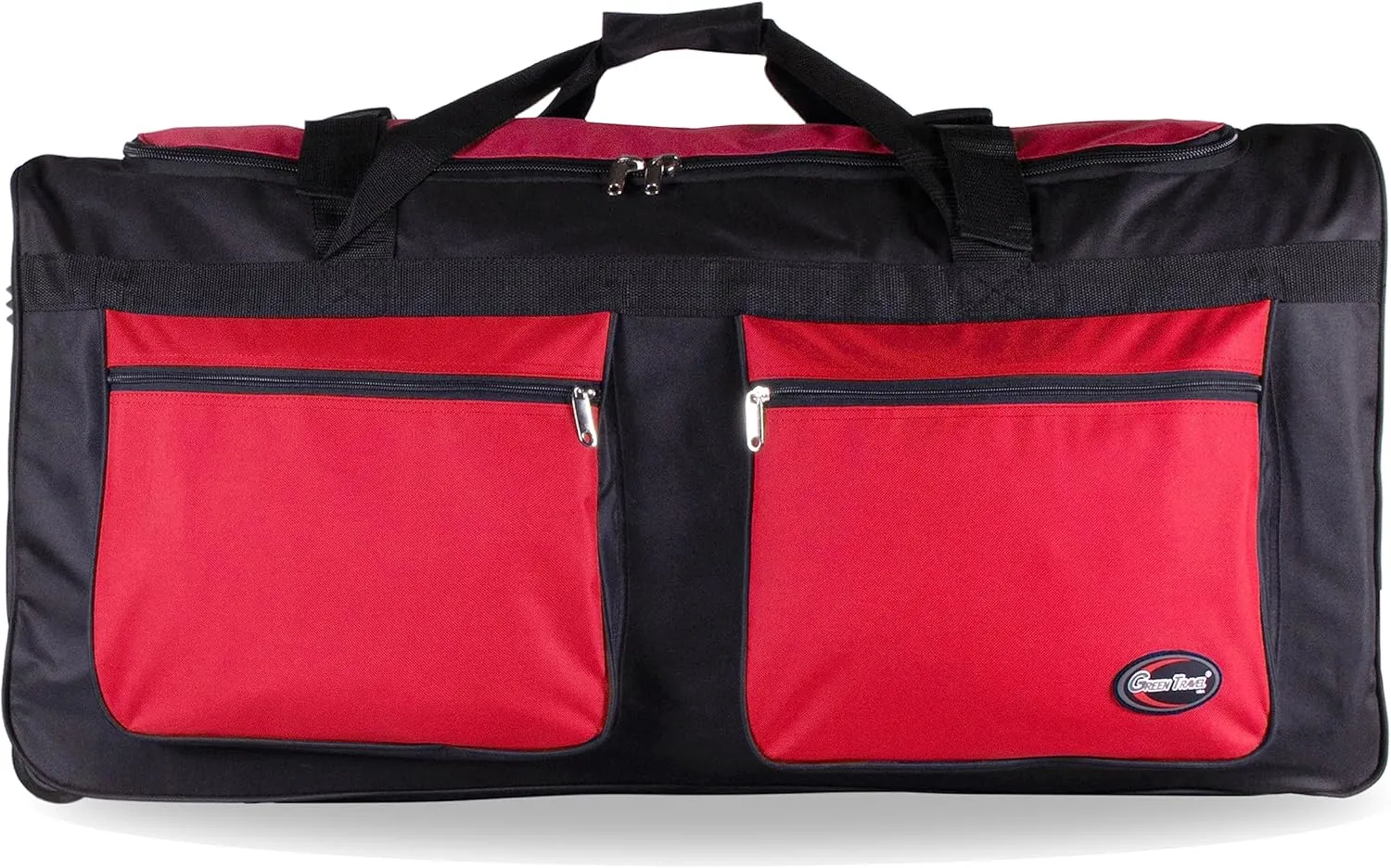 30" /36" /40" Rolling Duffle Bag Travel Wheeled Luggage Suitcase (Red, 36 inch)