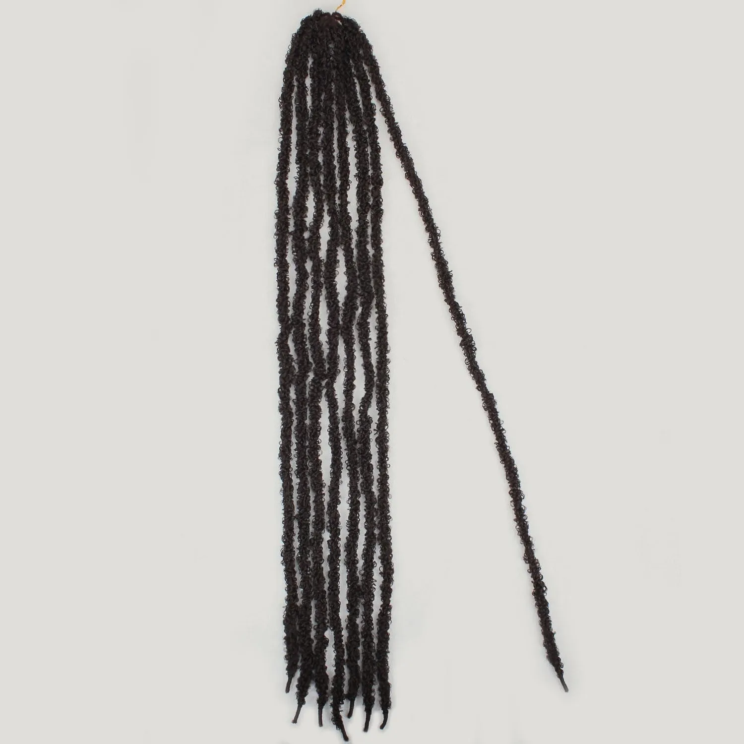 36 Inch Distressed Butterfly Locs Crochet Hair, 8 Packs Pre Looped Thick Distressed Locs Crochet Hair Long Auburn Butterfly Jumbo Loc Light Weight Soft Faux Locs(36Inch - 8Pack, #4