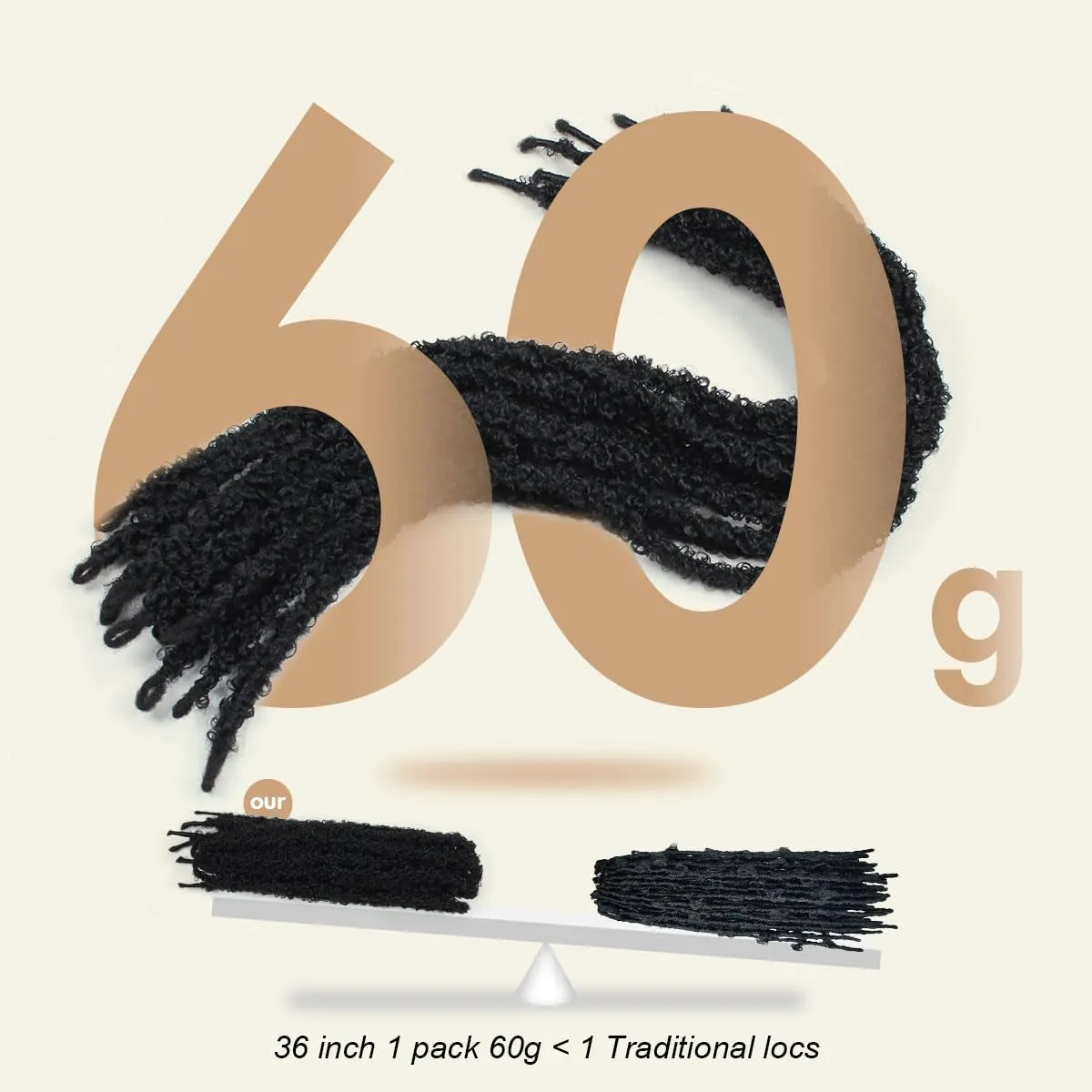 36 Inch Distressed Butterfly Locs Crochet Hair, 8 Packs Pre Looped Thick Distressed Locs Crochet Hair Long Black Butterfly Jumbo Loc Light Weight Soft Faux Locs(36Inch - 8Pack, 1B)