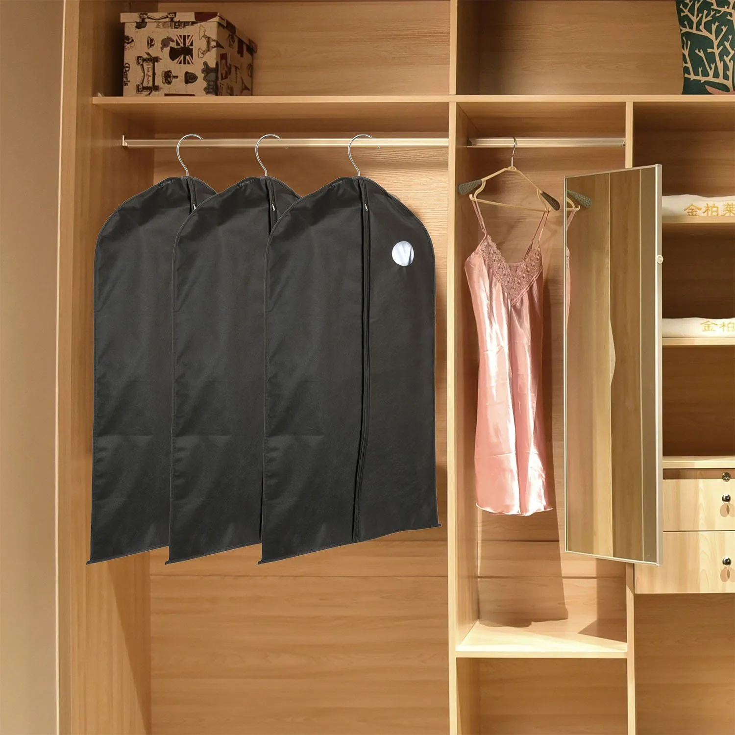 5-Piece: 39" Garment Bags Hanging Suit Bags Covers