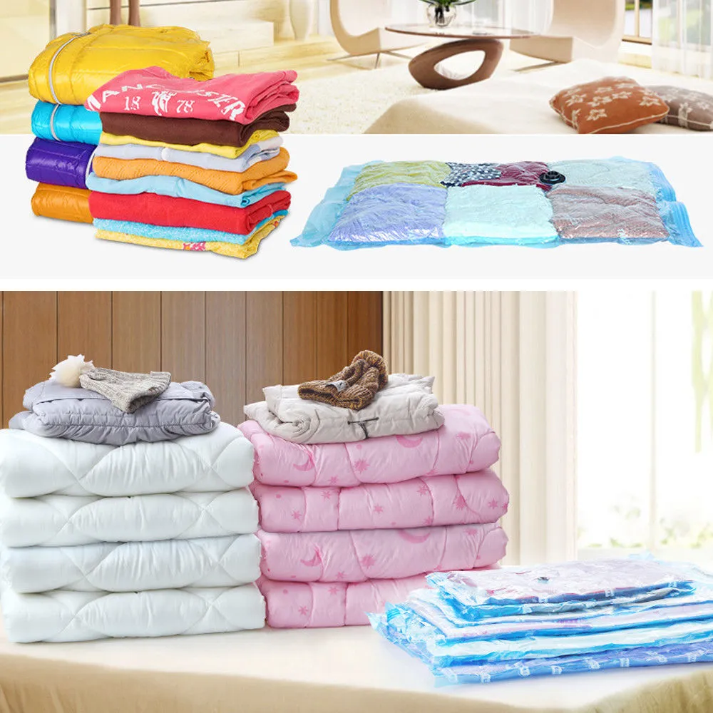 6 Pcs Set Vacuum Storage Bags Space Saver Seal