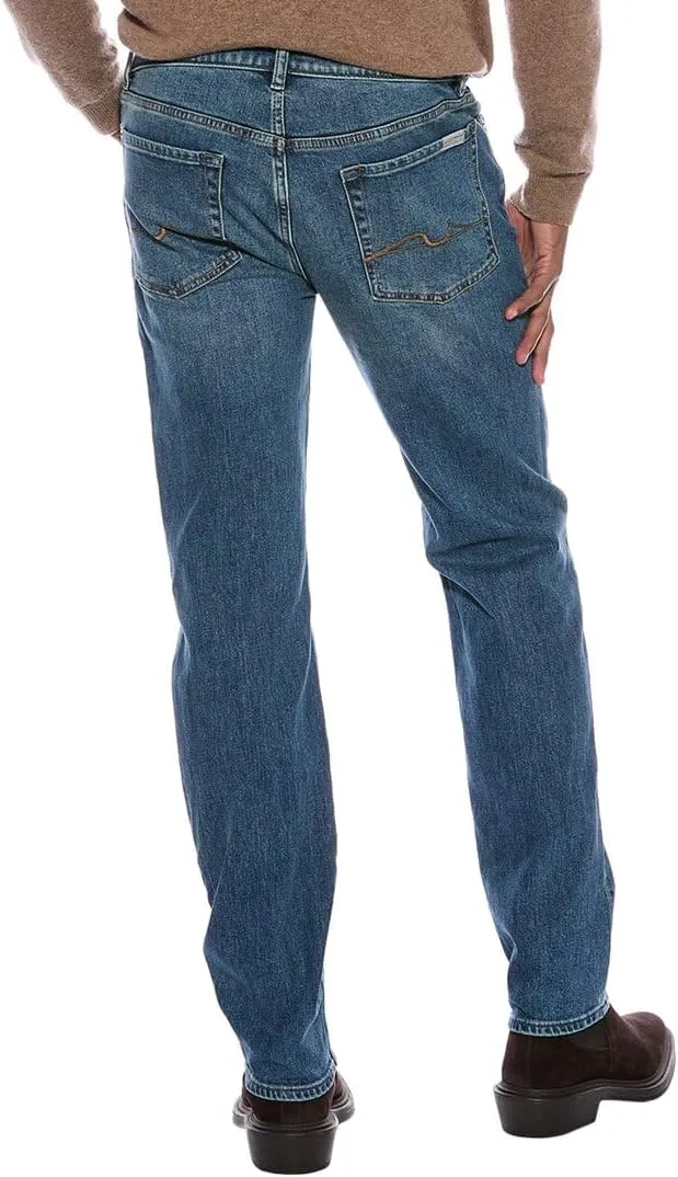 7 For All Mankind Men's Slimm with Squiggle Slim Fit Jeans