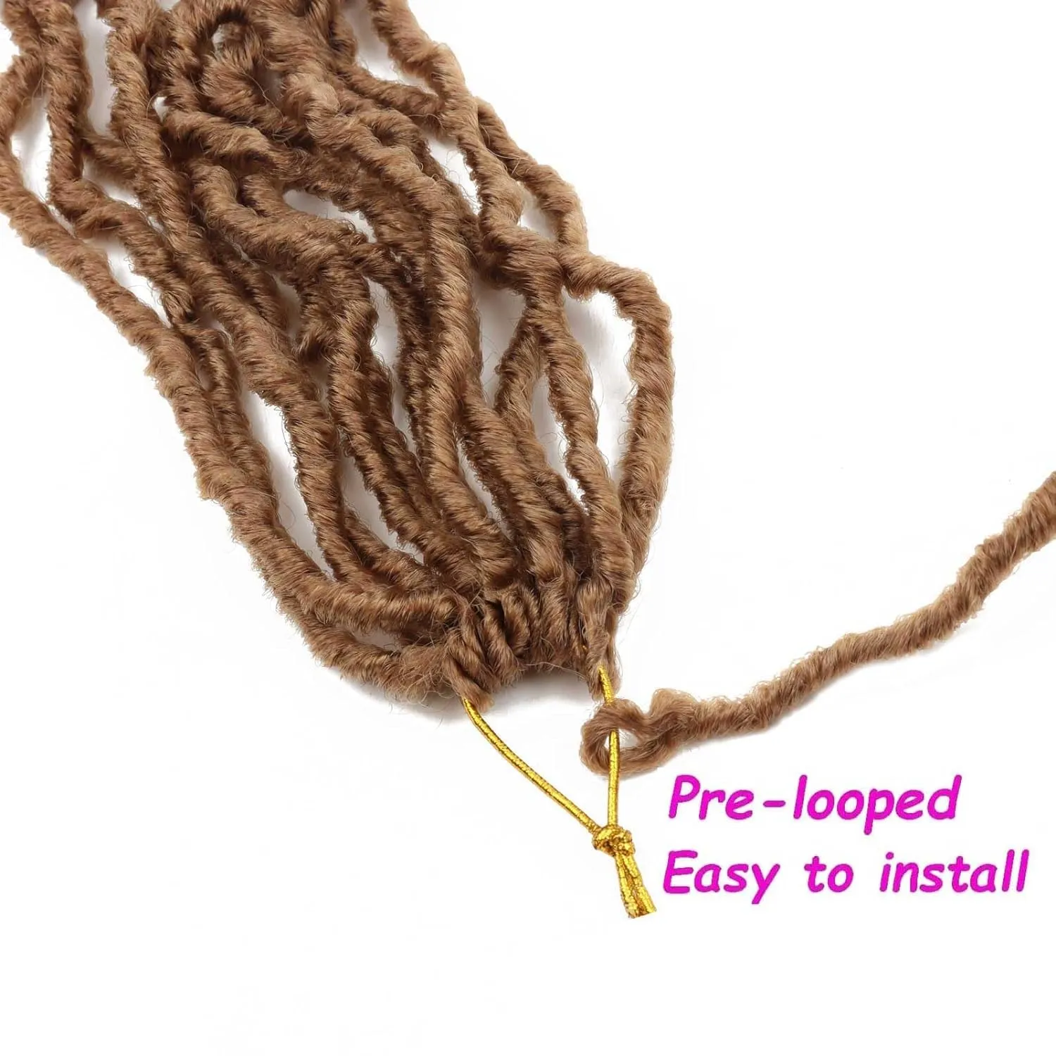 7 Packs Faux Locs Crochet Hair 30 Inch Soft Locs for Distressed Locs Butterfly Locs Crochet Hair for Women (30 Inch(Pack of 7) 27#)