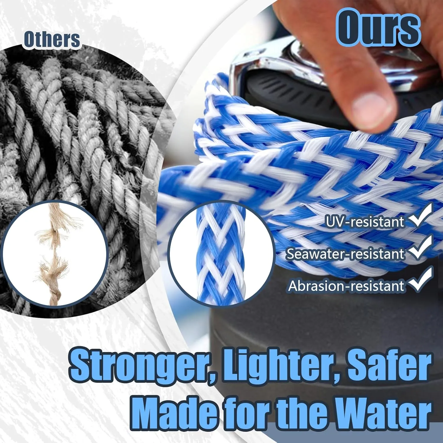75ft Wakeboard Rope with Handle for Wakeboarding Waterskiing and Wakesurfing