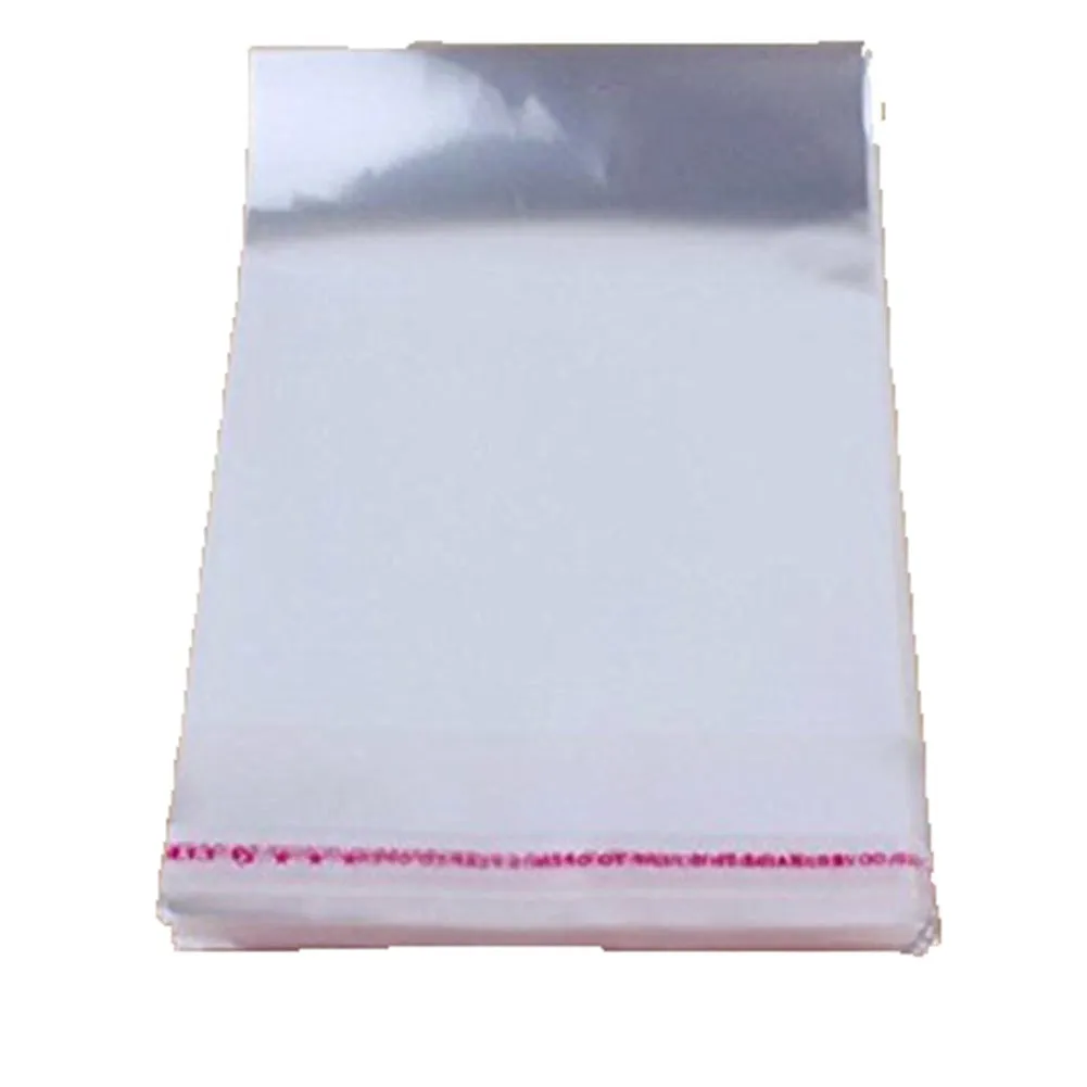 7X10 Inches: Transparent Plastic Packing Bags Adhesive Plastic Poly Bag
