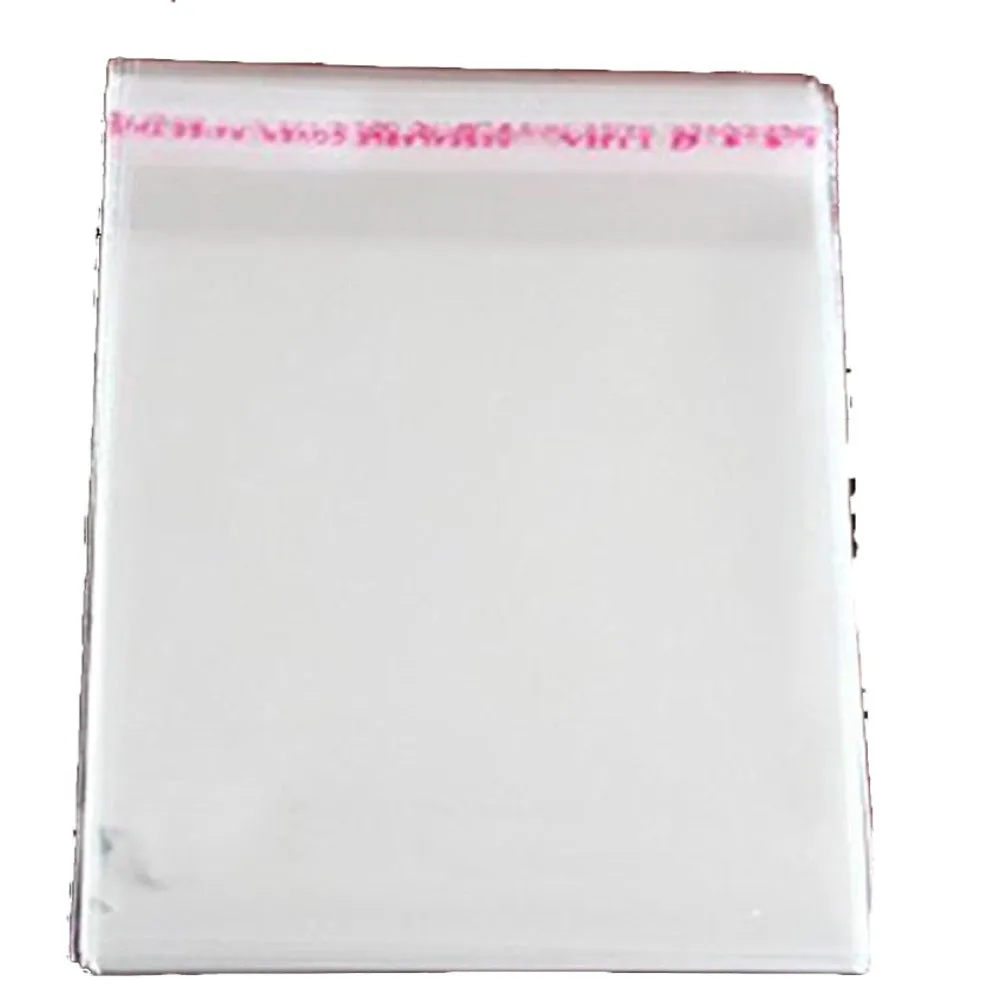 7X10 Inches: Transparent Plastic Packing Bags Adhesive Plastic Poly Bag