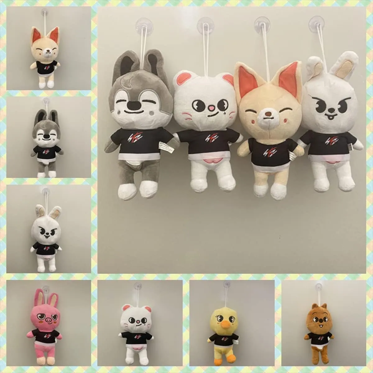 8in Stray Plush Toys, Plush,Stuffed Fashion Cool Fun Character Doll Gift for Kids Fans (Wolf Chan)