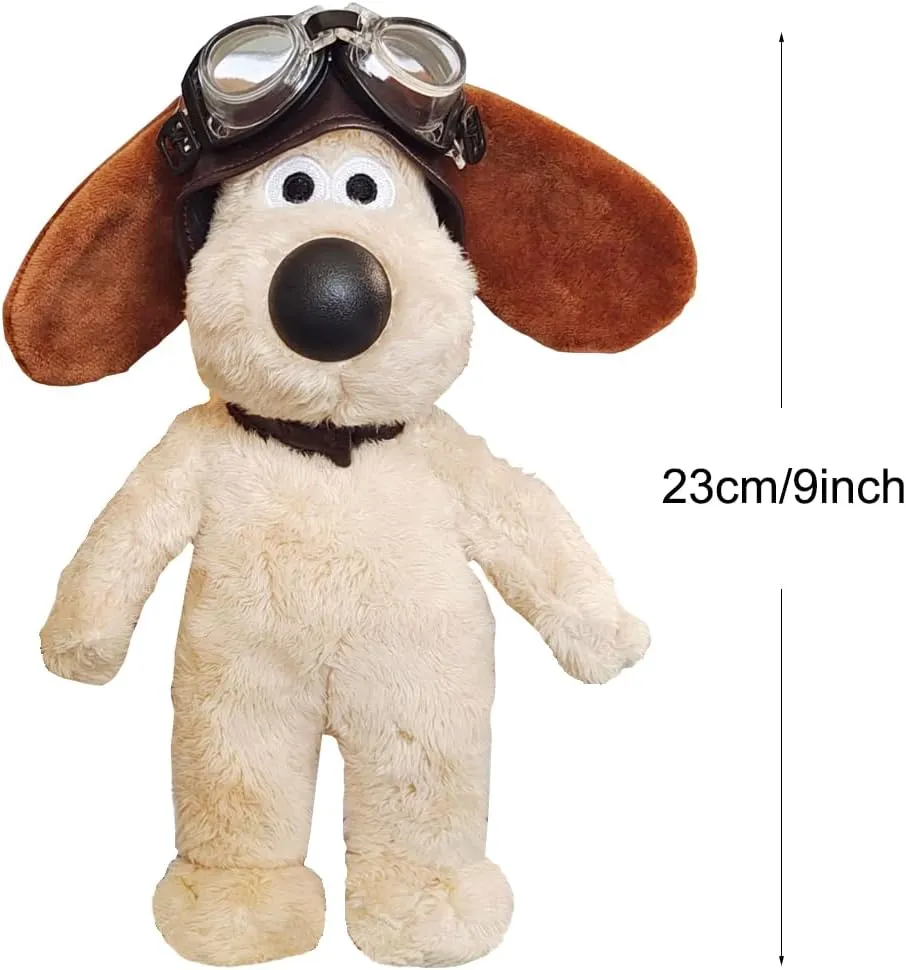 9 inch Gromit Dog Stuffed Plush Toys (Pilot Gromit)