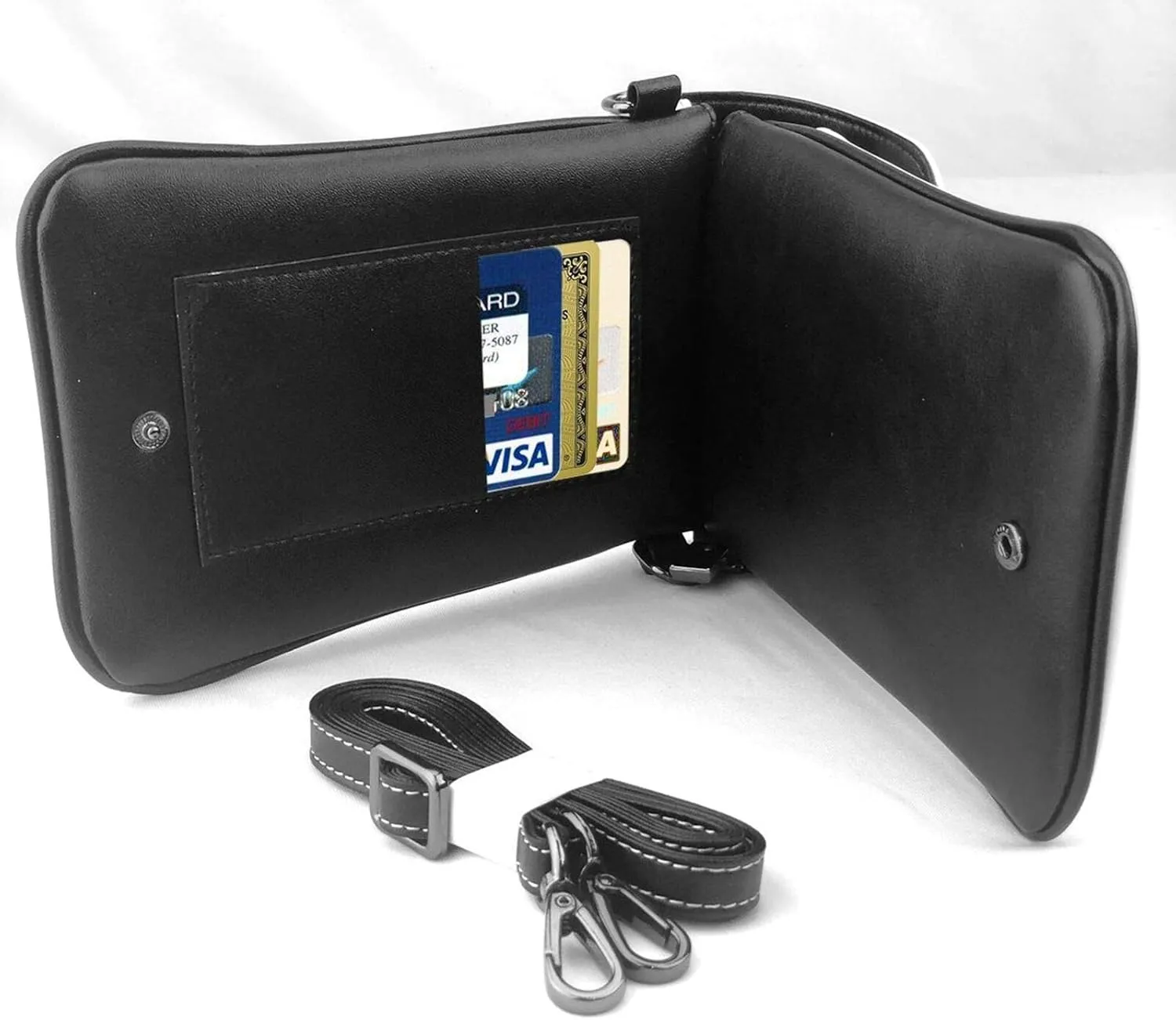 Adjustable Shoulder Strap Print Crossbody Leather Cell Phone Purse with Credit Card Slots