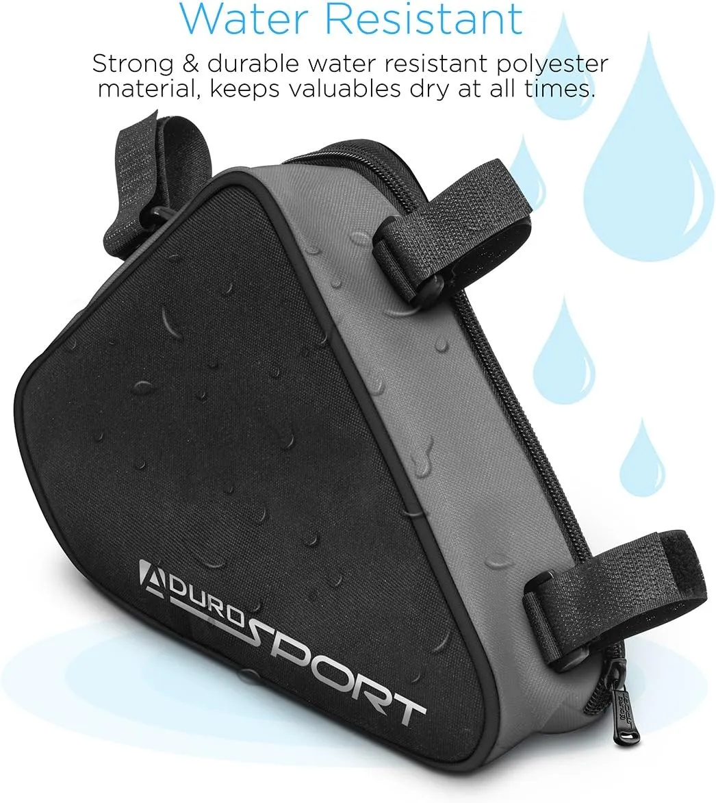 Aduro Sport Bicycle Bike Storage Bag Triangle Saddle Frame Pouch for Cycling