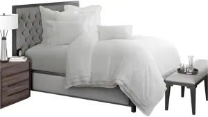 Aico Amini Addison 7 pc King Duvet Set in White