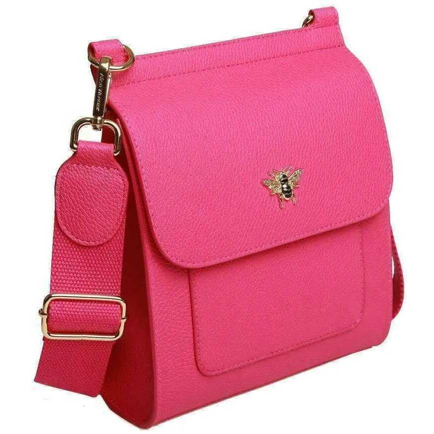 Alice Wheeler London Bloomsbury Crossbody Bag - Hot Pink