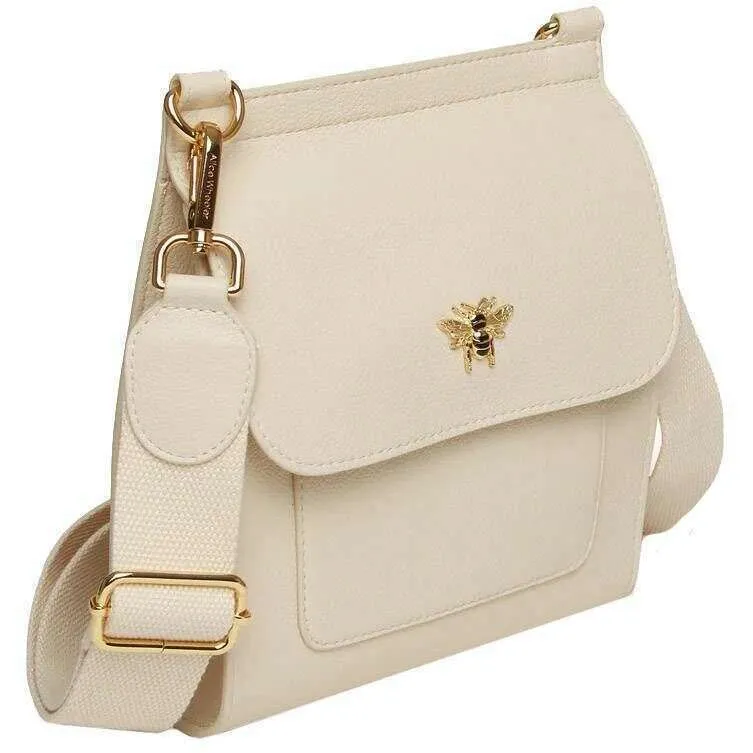 Alice Wheeler London Bloomsbury Crossbody Bag - Pastel Cream