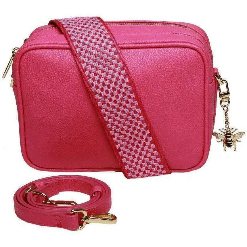 Alice Wheeler London Soho Camera Crossbody Bag - Hot Pink