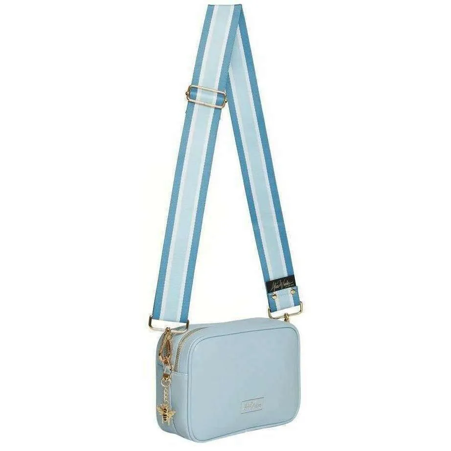 Alice Wheeler London Soho Camera Crossbody Bag - Pastel Blue
