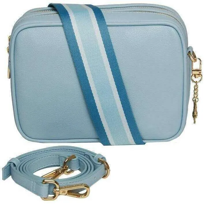 Alice Wheeler London Soho Camera Crossbody Bag - Pastel Blue