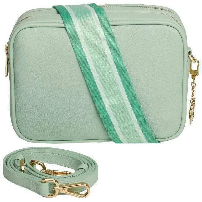 Alice Wheeler London Soho Camera Crossbody Bag - Pastel Mint