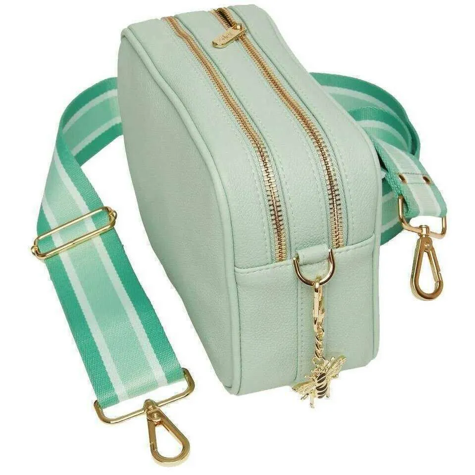 Alice Wheeler London Soho Camera Crossbody Bag - Pastel Mint