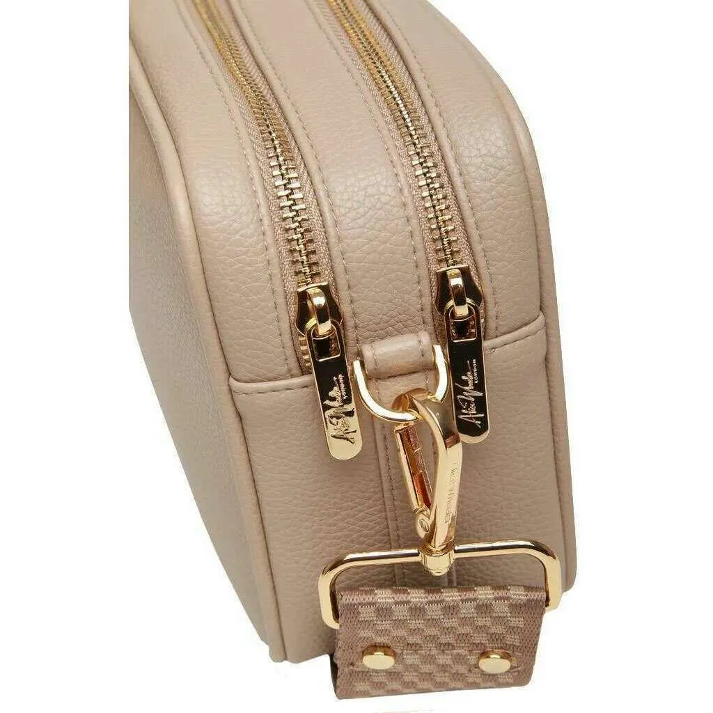 Alice Wheeler London Soho Camera Crossbody Bag - Stone Beige