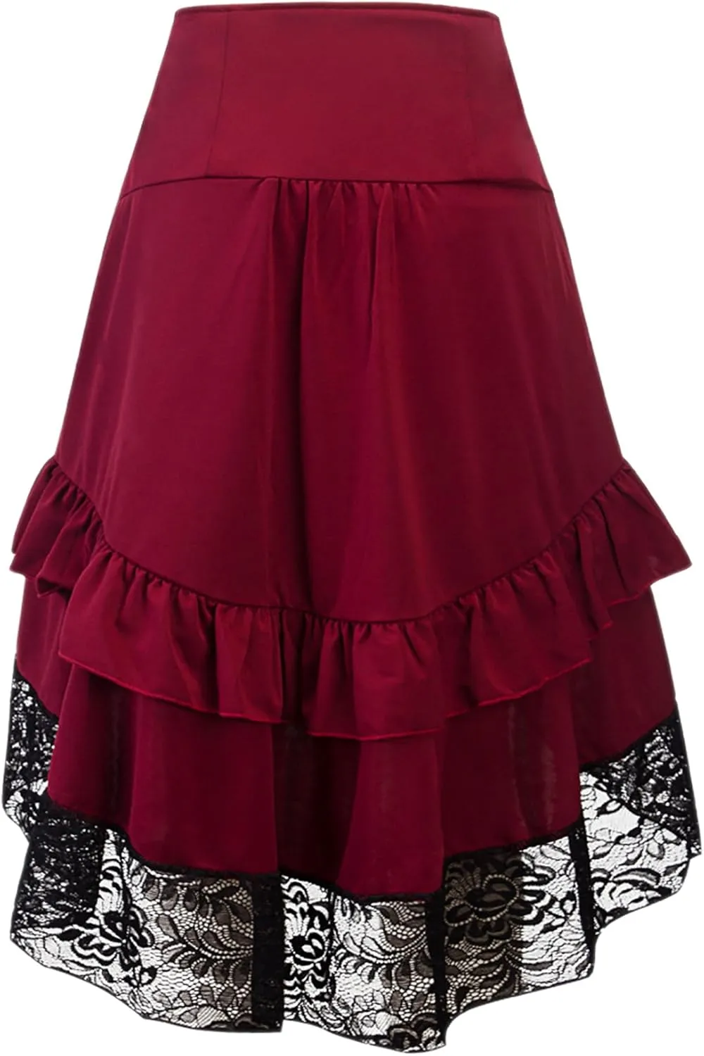 Alivila.Y Fashion Womens Gothic Steampunk Skirt Asymmetrical High Low Dress
