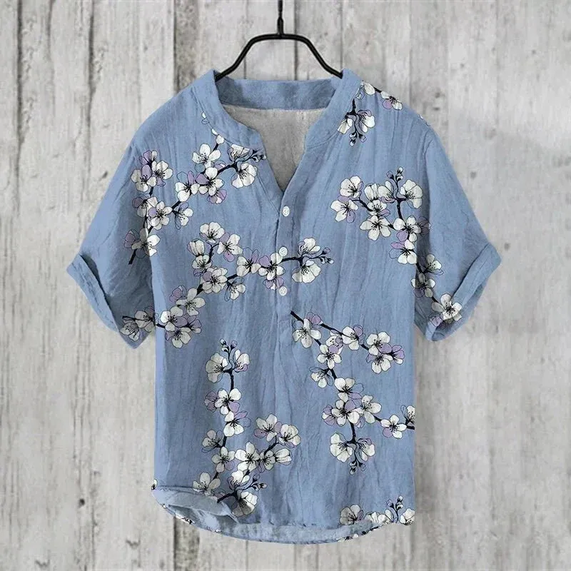 Allen™ | Luxurious Linen-Silk Blend Shirt with Artistic Flair