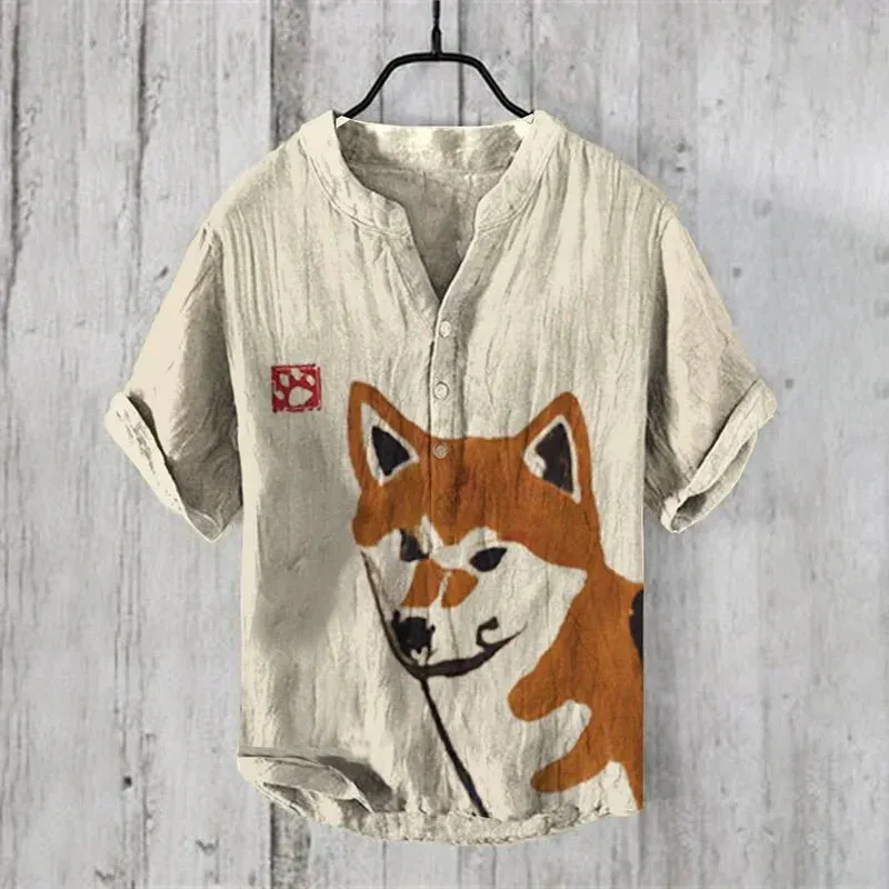 Allen™ | Luxurious Linen-Silk Blend Shirt with Artistic Flair