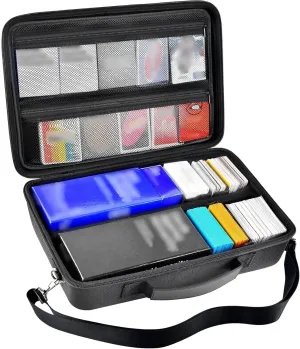 ALLPRIMO Trading Card Case Storage Box for 2700  Cards. Deck Boxes Travel Organizer Holder Compatible with TCG/for Topps Baseball Sports/for C.A.H/for UNO/for MTG/for Yu-Gi-Oh Games -Black