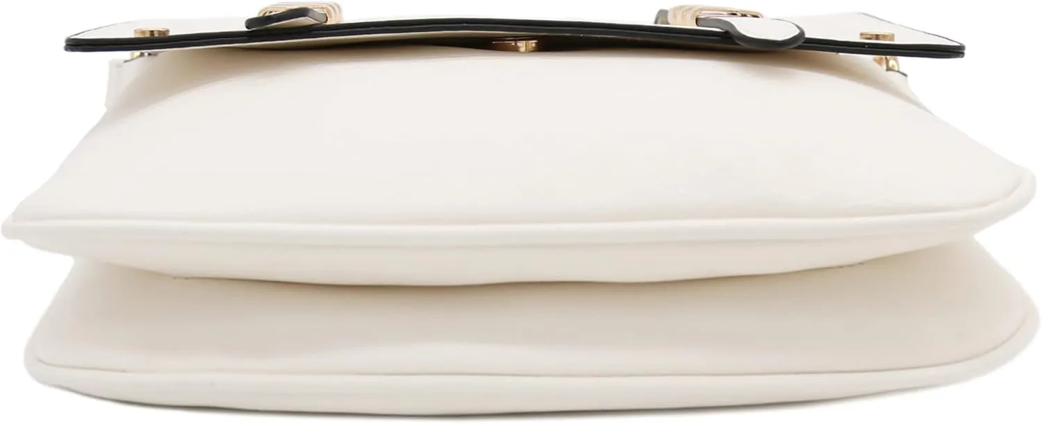 ALYSSA Double Compartment Large Flapover Crossbody Bag