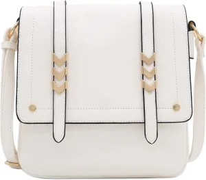 ALYSSA Double Compartment Large Flapover Crossbody Bag