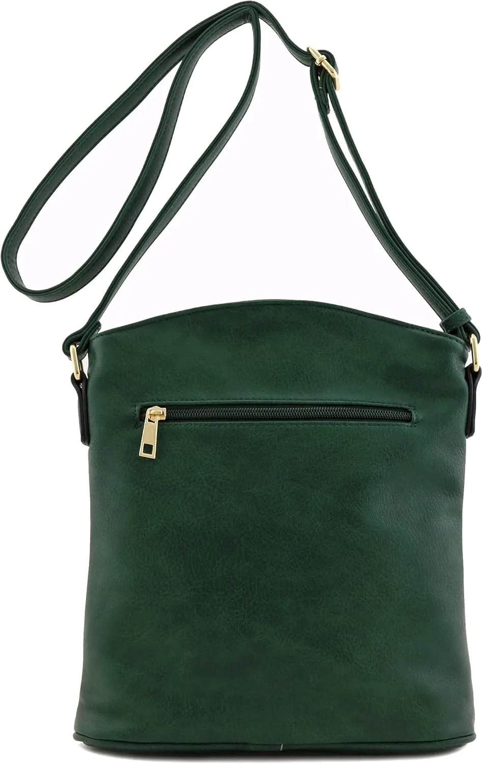 ALYSSA Triple Zip Pocket Large Crossbody Bag