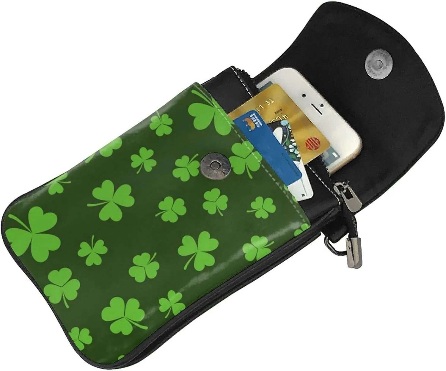 AMRANDOM Leather Small Crossbody Bags for Women Cell Phone Purse Wallet Adjustable Strap