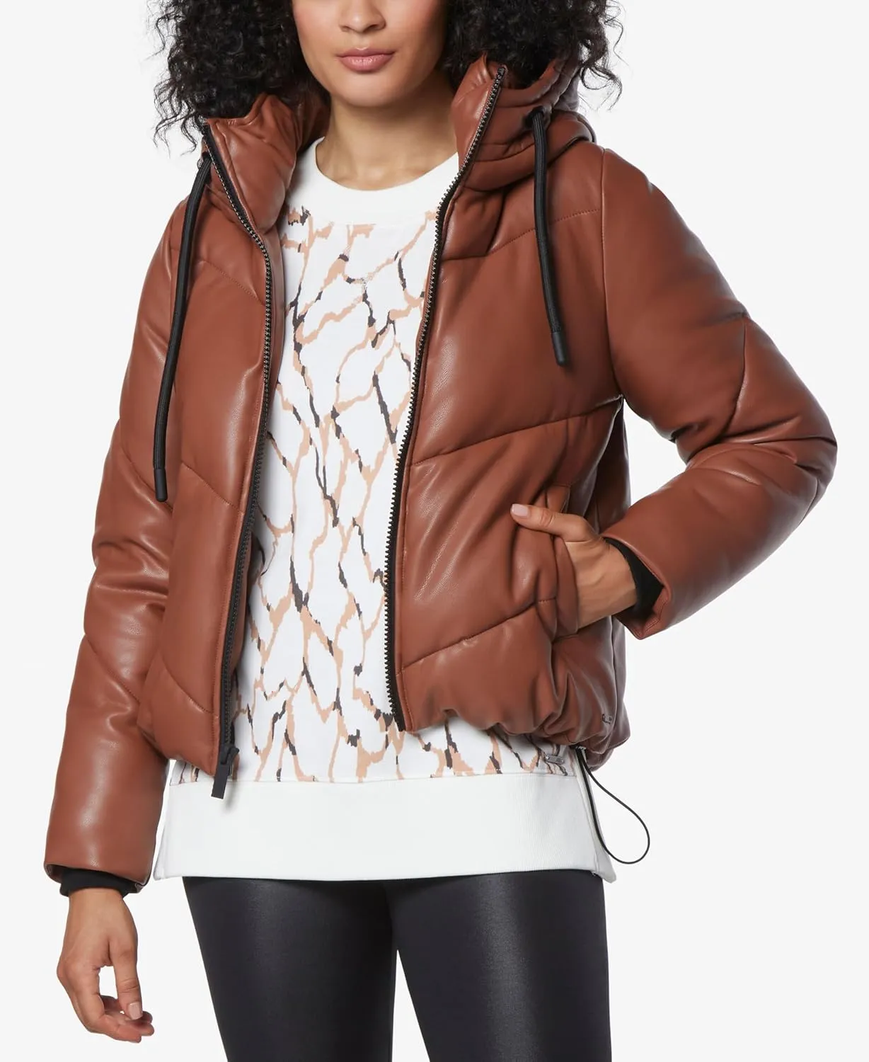 Andrew Marc Sport Women's Faux Fur Super Puffer Jacket