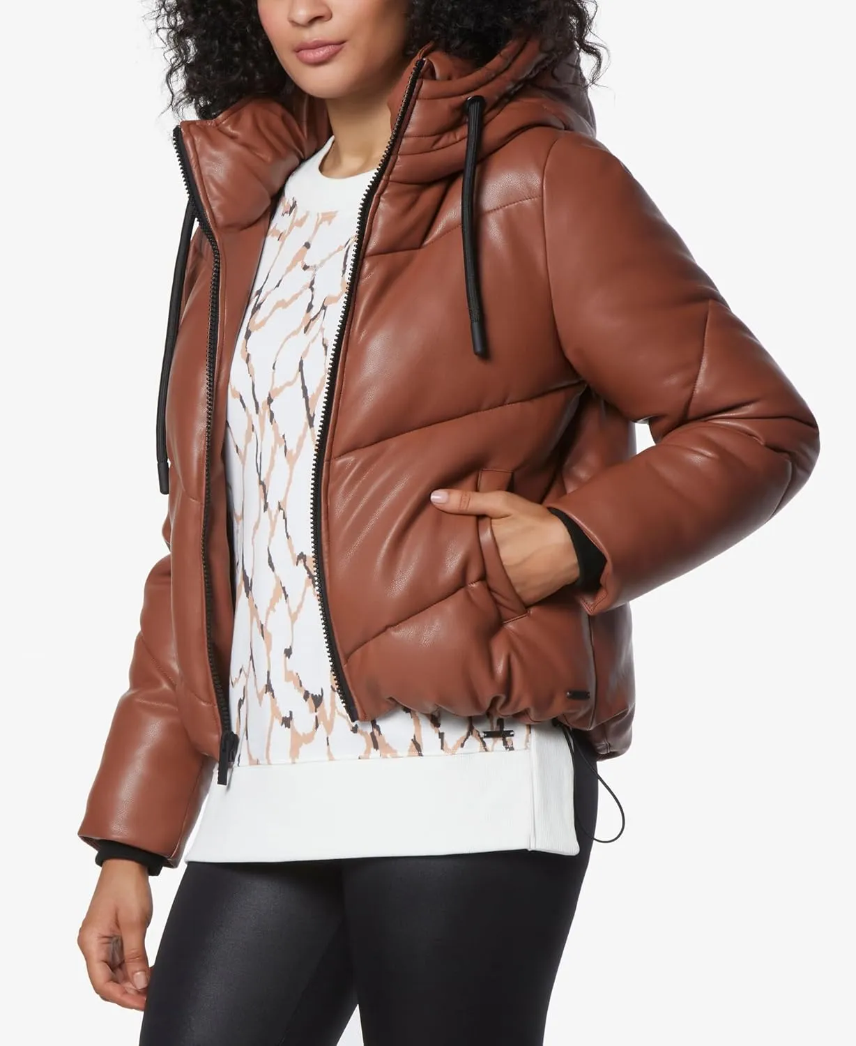 Andrew Marc Sport Women's Faux Fur Super Puffer Jacket