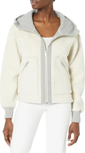 Andrew Marc Women's Hooded Sherpa Jacket