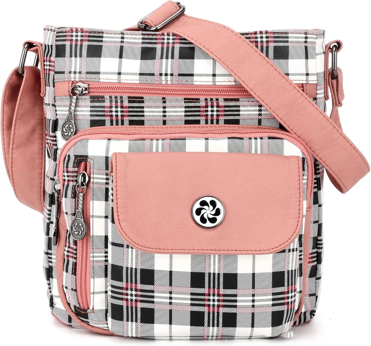 Angel Kiss Crossbody Bags Faux Vegan Leather Shoulder Bags for Women Small Handbag with Adjustable Strap