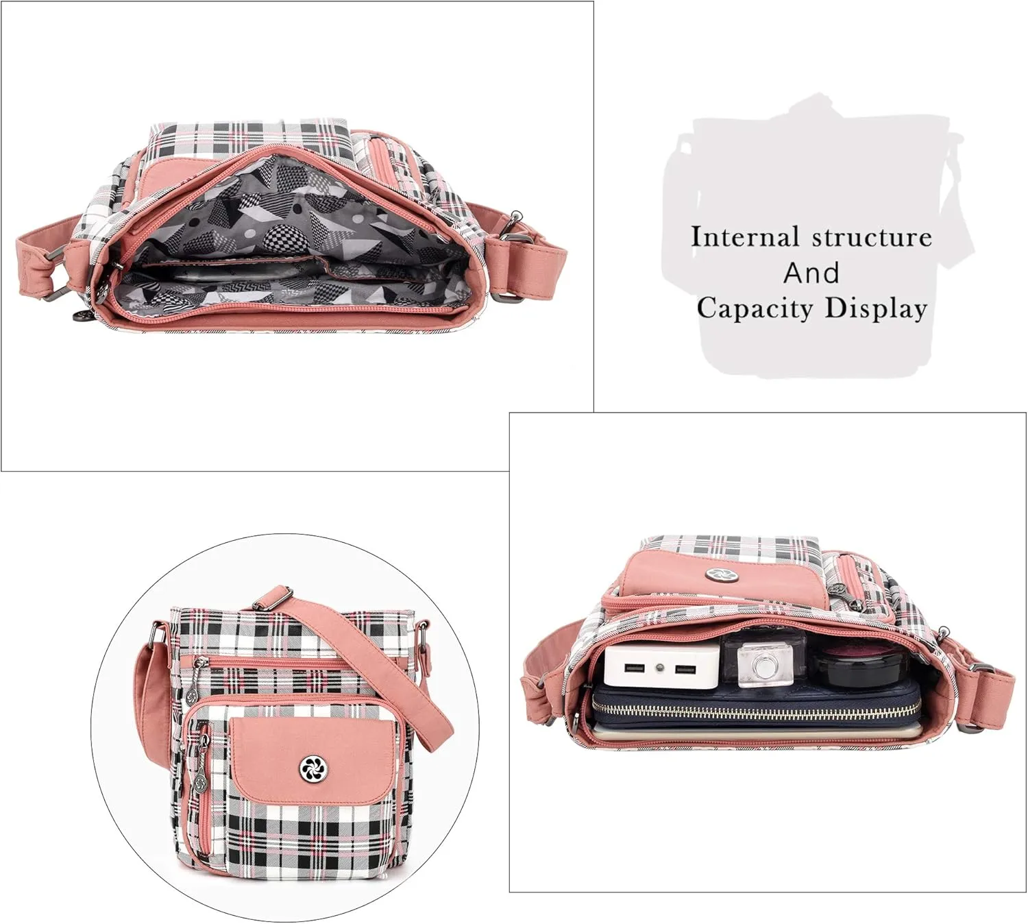 Angel Kiss Crossbody Bags Faux Vegan Leather Shoulder Bags for Women Small Handbag with Adjustable Strap