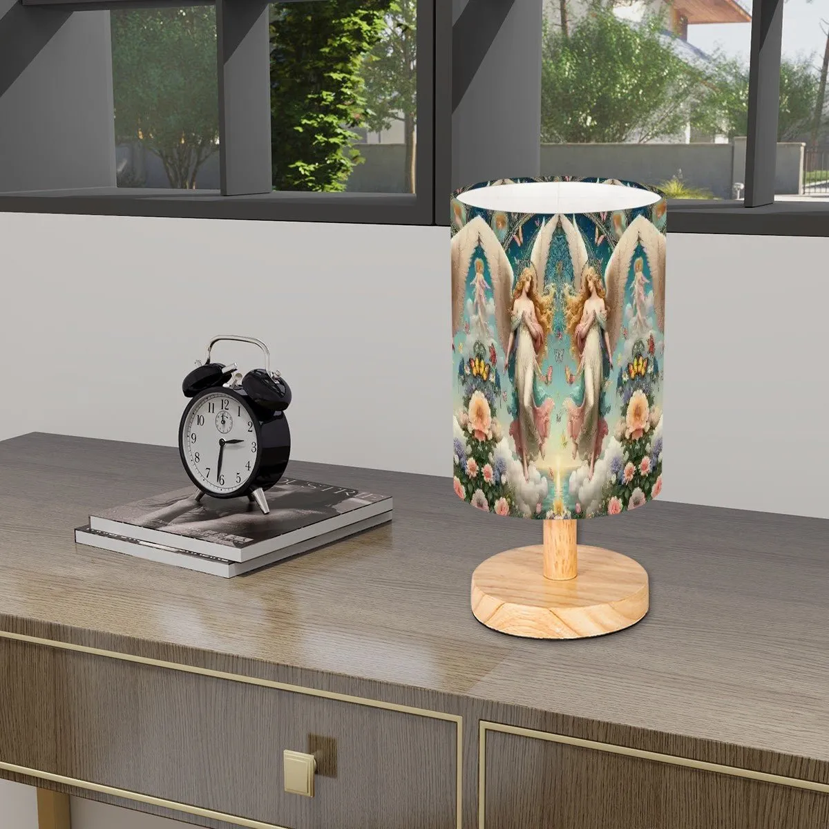 Angels 1 Cylindrical Table Lamp