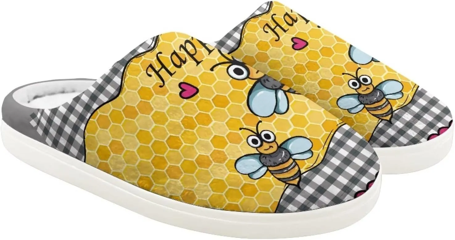 Animal Children's Slippers Boys Girls Cute House Shoes Soft Plush Warm Slippers Winter Non Slip Indoor Fuzzy Slippers Size 9-15