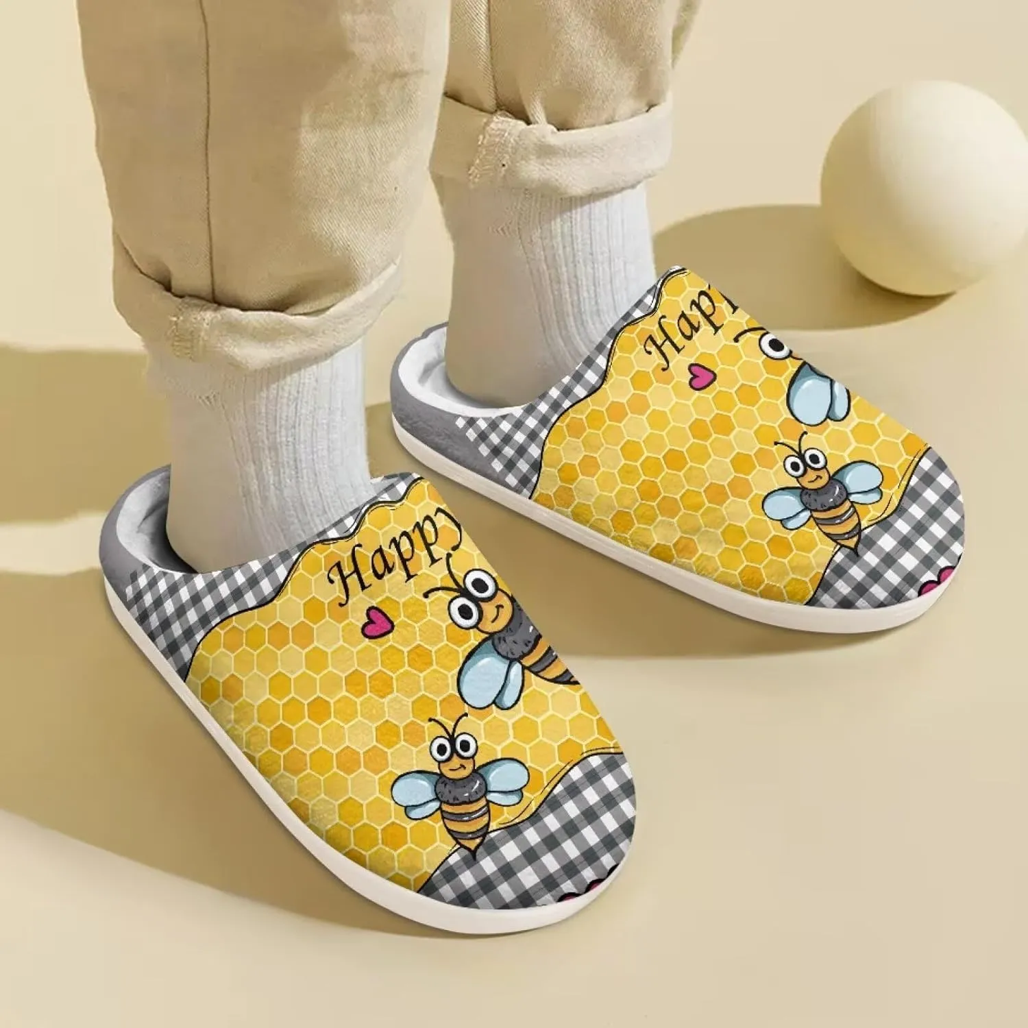 Animal Children's Slippers Boys Girls Cute House Shoes Soft Plush Warm Slippers Winter Non Slip Indoor Fuzzy Slippers Size 9-15